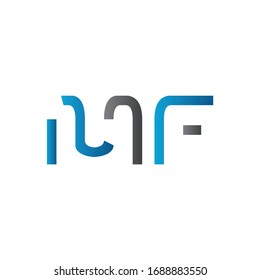 Initial MF letter Logo Design vector Template. Abstract Letter MF logo Design