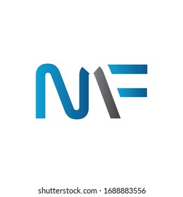 Initial MF letter Logo Design vector Template. Abstract Letter MF logo Design