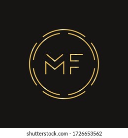 Initial Mf Letter Logo Design Vector Stock Vector (Royalty Free ...