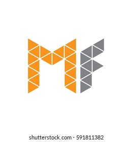 initial Mf logo design