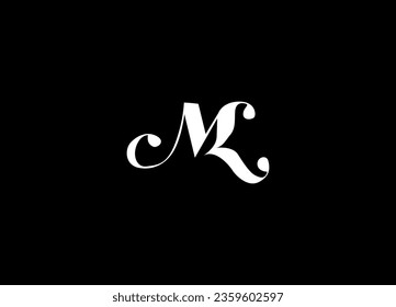 Initial  MF  minimalist modern logo design