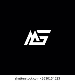 Diseño inicial del logotipo de la letra de MG GM con estilo minimalista moderno.