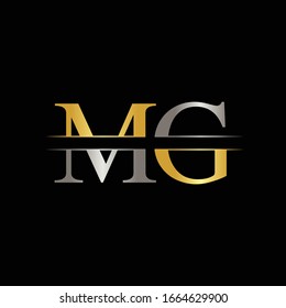 Initial MG letter Logo Design vector Template. Abstract Letter MG logo Design