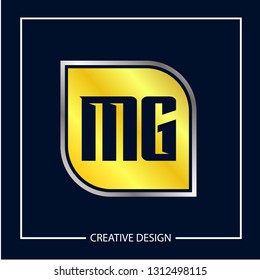 Initial MG Letter Logo Template Design