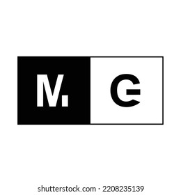initial MG logo business letter finance signature