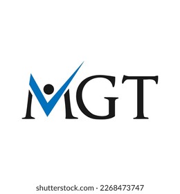 Initial MGT logo design. Vector image