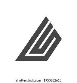 Initial MH Letter Logo Design Vector Template.