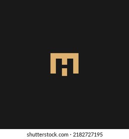 Initial MH letter Logo Design vector Template. Abstract Letter MH logo Design
