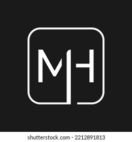 Initial MH letter Logo Design vector Template. Creative MH Letter Logo Design Vector Illustration.