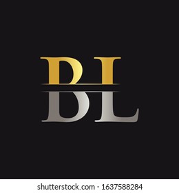 Initial Middle Line BL Letter Logo With Creative Modern Business Typography Vector Template. Creative Abstract Letter BL Logo Design