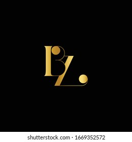 Initial Middle Line BZ Letter Logo With Creative Modern Business Typography Vector Template. Creative Abstract Letter BZ Logo Design
