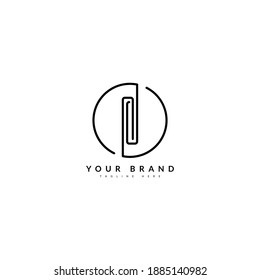 I initial minimalist line logo. II monogram letter for company and business logo.