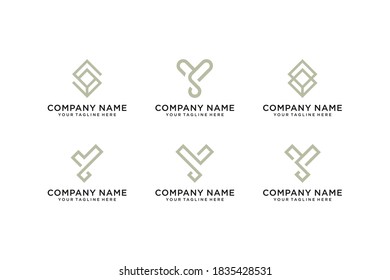 Initial minimalistic abstract logo y