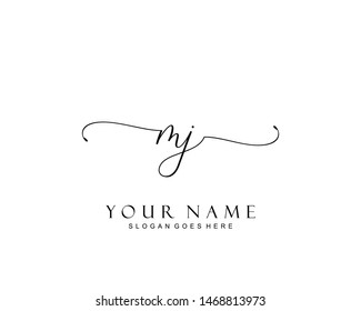 Mj Monogram Images, Stock Photos & Vectors | Shutterstock