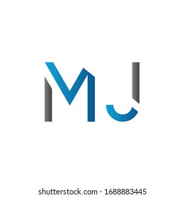 Initial MJ letter Logo Design vector Template. Abstract Letter MJ logo Design