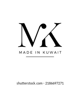 
Initial Mk Beauty Monogram And Elegant Logo Design Initial Handwriting  For Fashion Photography Wedding