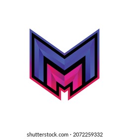 Initial M,M for gaming etc,Logo Designs Vector editable as you wish.