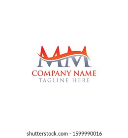 Initial MM letter Logo Design vector Template. Abstract Letter MM logo Design