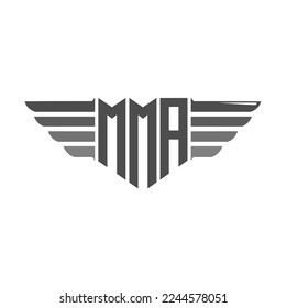 Initial MMA Logo Design Vector