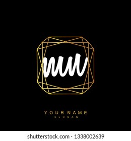 Initial MN handwriting logo vector