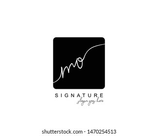 Initial MO beauty monogram and elegant logo design, handwriting logo of initial signature, wedding, fashion, floral and botanical with creative template.