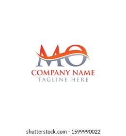 Initial MO letter Logo Design vector Template. Abstract Letter MO logo Design