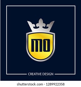 Initial MO Letter Logo Template Design