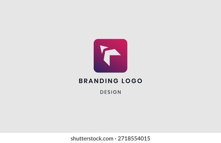 Diseño moderno inicial del logotipo de la flecha. aislado en el fondo blanco