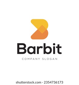 Initial modern b letter company logo design