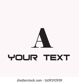 Initial A Modern Creative Design Logo. Letter A Icon Logo with line and dot style Vector Illustration