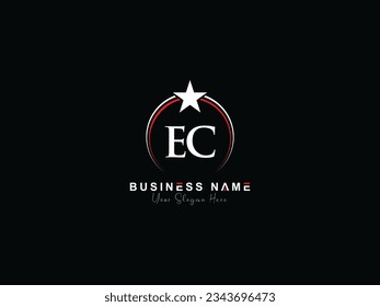 Initial Modern Ec ce Business Logo Letter Vector Image