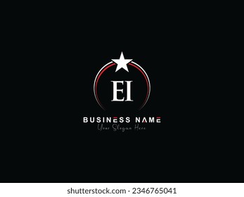 Initial Modern EI Business Logo, ei ie Logo Letter Vector Image