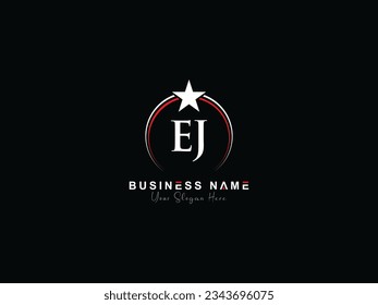 Initial Modern Ej je Business Logo Letter Vector Image