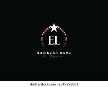 Initial Modern EL Business Logo, el le Logo Letter Vector Image