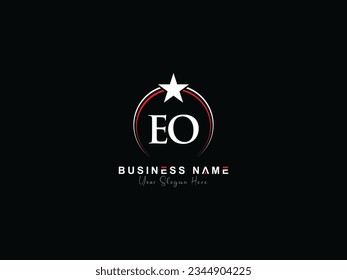 Ursprüngliches, modernes Eo-Business-Logo, eo-a-Letter-Vektorbild