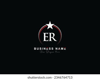 Initial Modern ER Business Logo, er re Logo Letter Vector Image