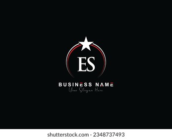 Initial Modern ES Business Logo, es se Logo Letter Vector Image