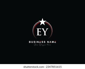 Initial Modern EY Business Logo, ey ye Logo Letter Vector Image