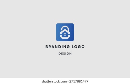 Initial Modern house logo design vector template