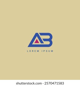 Initial modern letter AB, AB or BA logo icon design template vector, Initial Based Alphabet Icon Logo in Editable Vector Format