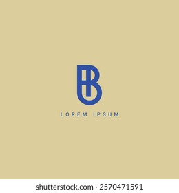 Initial modern letter AB, AB or BA logo icon design template vector, Initial Based Alphabet Icon Logo in Editable Vector Format