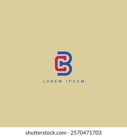 Initial modern letter BC, CB or BC logo icon design template vector, Initial Based Alphabet Icon Logo in Editable Vector Format