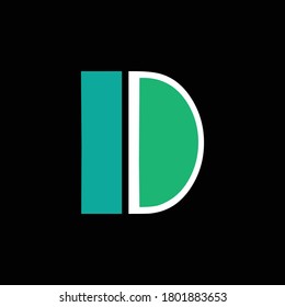 Initial Modern letter D vector logo design.