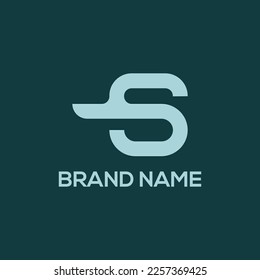 Letra inicial moderna SP, PS, S, P, d, diseño de logotipo sd.Logotipo de alfabeto mínimo.