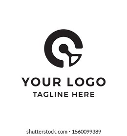 initial modern logo for your company