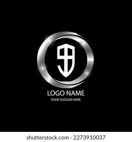 Vector de plantilla de logotipo de escudo abstracto SB moderno inicial