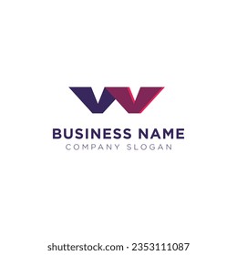 Diseño inicial de logotipo de letra w