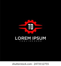 TO initial monogram for automotive logo design vector