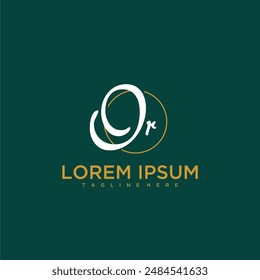 O monograma inicial para el logotipo de belleza y negocios