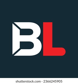 Initial Monogram BL LB Letter Logo Design Vector. Bildliches Alphabet-Symbol für Corporate Business Identity Pro Vektorgrafik